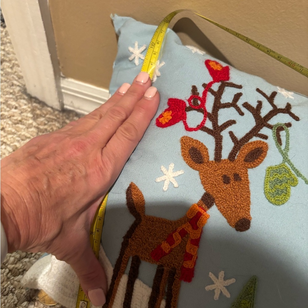Holiday Accent Pillow - approximately 10 1/2 inches wide by 18 inches long NWOT
